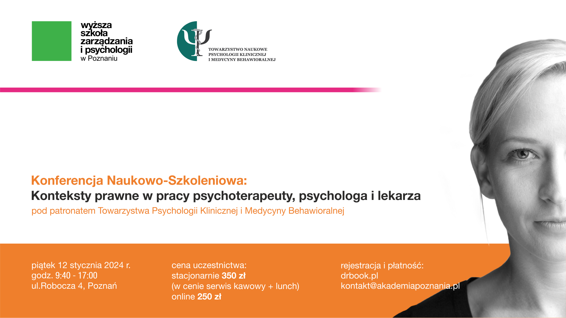Konferencja Konteksty prawne w pracy psychoterapeuty, psychologa i lekarza